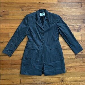 Kasper ASL petite Blue and Black Pant Suit #8